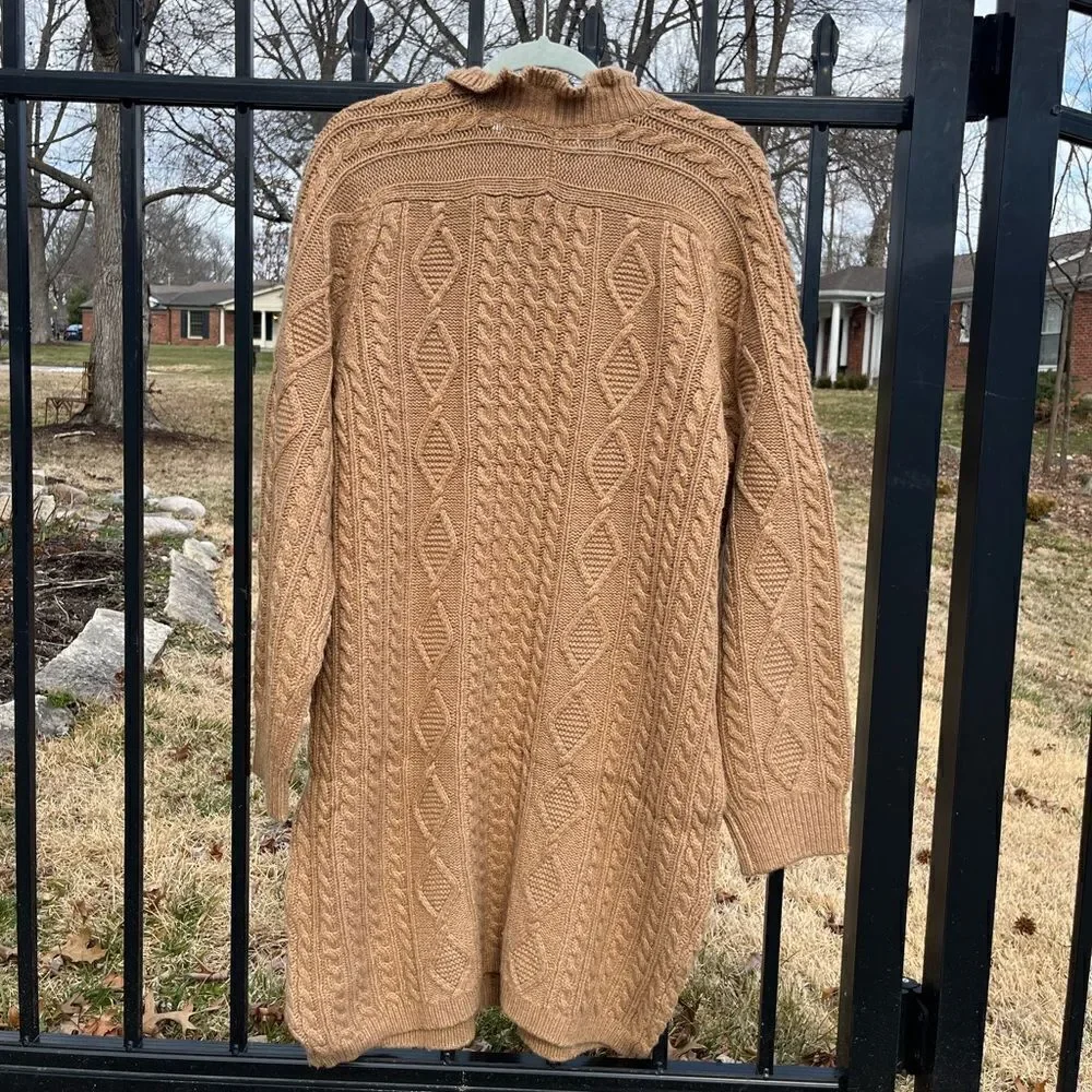 J Crew Cable Knit Sweater Dress NWT